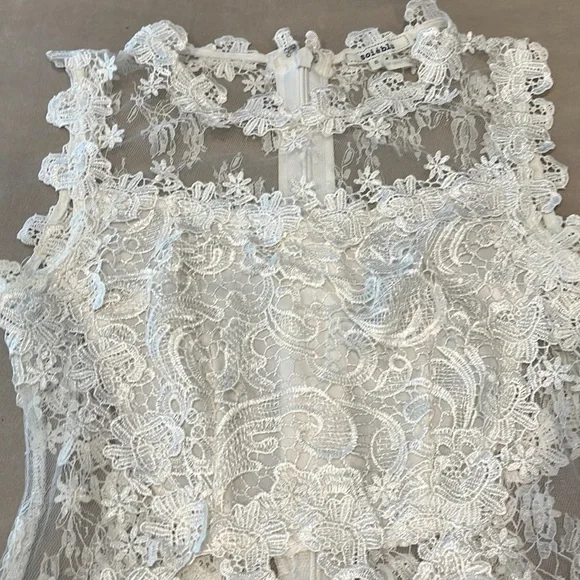 Soieblu White Lace Dress Size Small - Picture 3 of 9